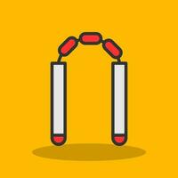 Nunchaku Vector Icon Design