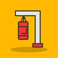 Punching bag Vector Icon Design