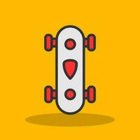 Longboard Vector Icon Design