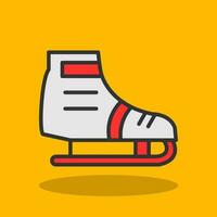 Ice skating Vector Icon Design