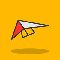 Hang gliding Vector Icon Design