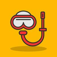 Snorkel gear Vector Icon Design