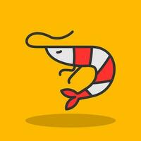 Shrimp Vector Icon Design