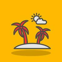 Island Vector Icon Design