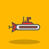 Submarine Vector Icon Design