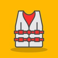 Life vest Vector Icon Design