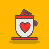 Hot chocolate Vector Icon Design