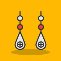 Earring Vector Icon Design