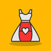 Dress Vector Icon Design