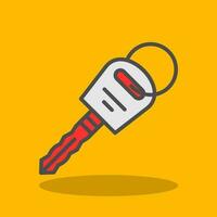 Car key Vector Icon Design