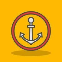 Anchor Vector Icon Design