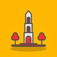 Dom tower Vector Icon Design