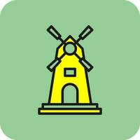 Windmill Vector Icon Design