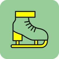 Ice skate Vector Icon Design