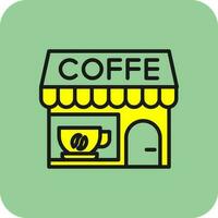 diseño de icono de vector de cafetería