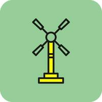 Windmill Vector Icon Design