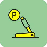 Parking brake Vector Icon Design