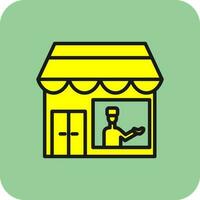 Shopkeeper Vector Icon Design