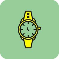 mano reloj vector icono diseño