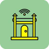 Halle gate Vector Icon Design