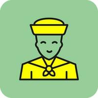 Sailor Vector Icon Design