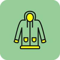 Raincoat Vector Icon Design