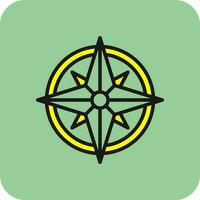 Wind rose Vector Icon Design