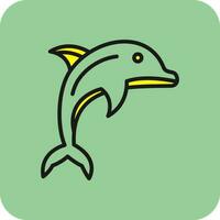 Dolphin Vector Icon Design