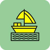 Boat Vector Icon Design