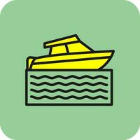 Speed boat Vector Icon Design