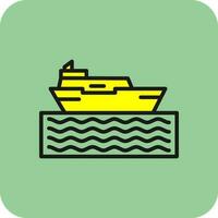 diseño de icono de vector de crucero