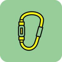 Carabiner Vector Icon Design