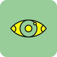 Red eyes Vector Icon Design
