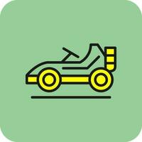 Go kart Vector Icon Design