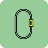 Carabiner Vector Icon Design