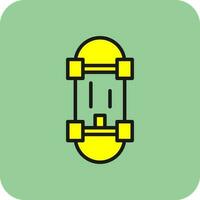 Skateboard Vector Icon Design