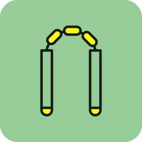 Nunchaku Vector Icon Design