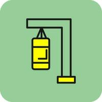 Punching bag Vector Icon Design