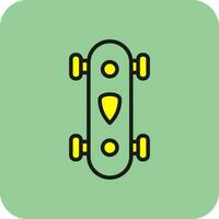 Longboard Vector Icon Design