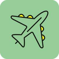 Airplane Vector Icon Design