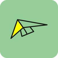 Hang gliding Vector Icon Design