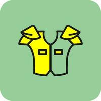 Shoulder pads Vector Icon Design