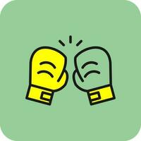 Boxing gloves Vector Icon Design