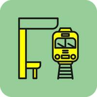 diseño de icono de vector de metro