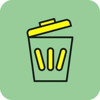 Trash can Vector Icon Design