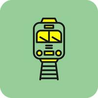 Tram Vector Icon Design