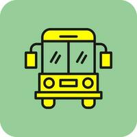 School bus Vector Icon Design