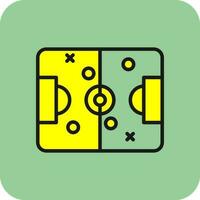 Football field Vector Icon Design