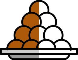 Oliebollen Vector Icon Design