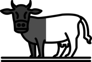 vaca vector icono diseño